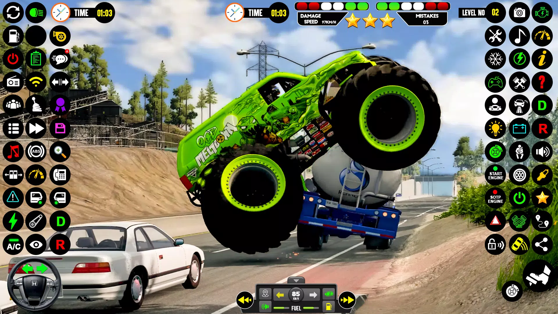 4x4 Monster Truck Game - Derby Ekran Görüntüsü 1