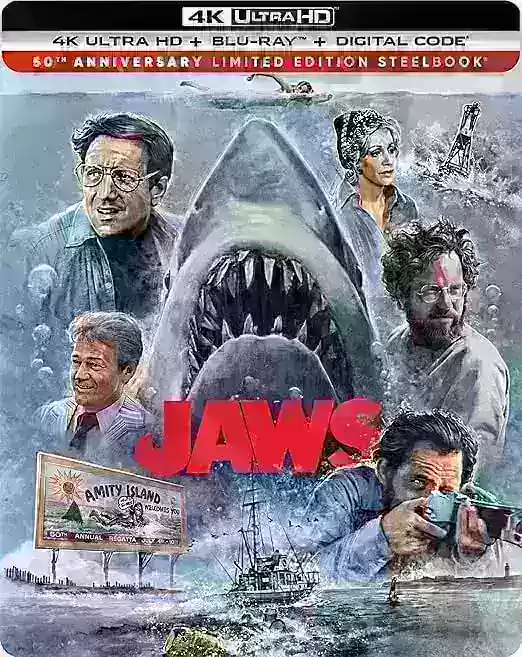 JAWS 50周年4K Steelbook现在可用于预订