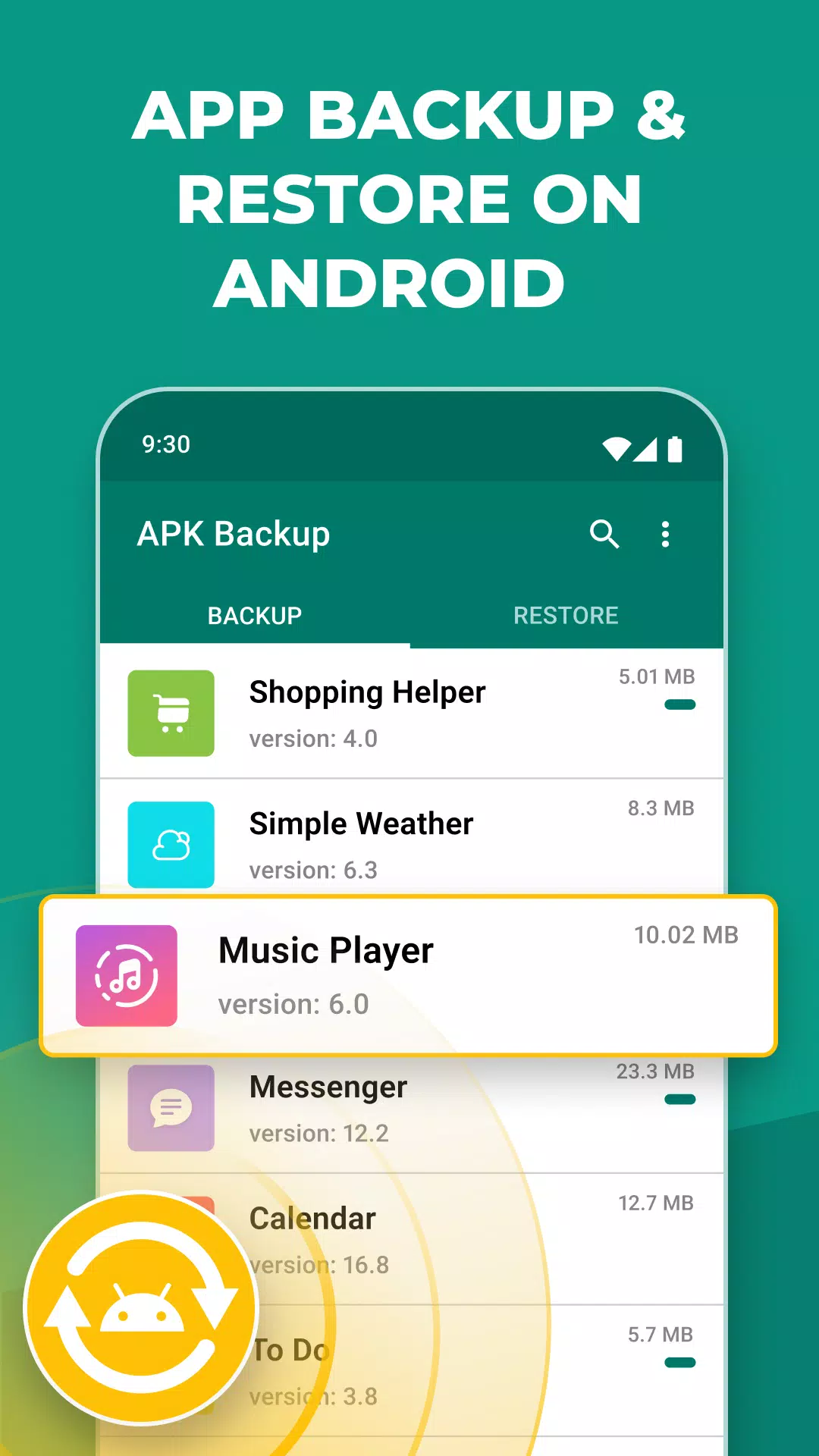 APK Backup應用截圖第3張