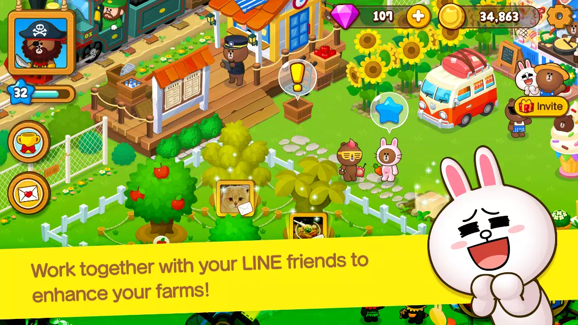 LINE BROWN FARM Captura de pantalla 1