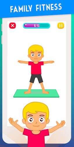 Exercise for Kids at home Captura de pantalla 3