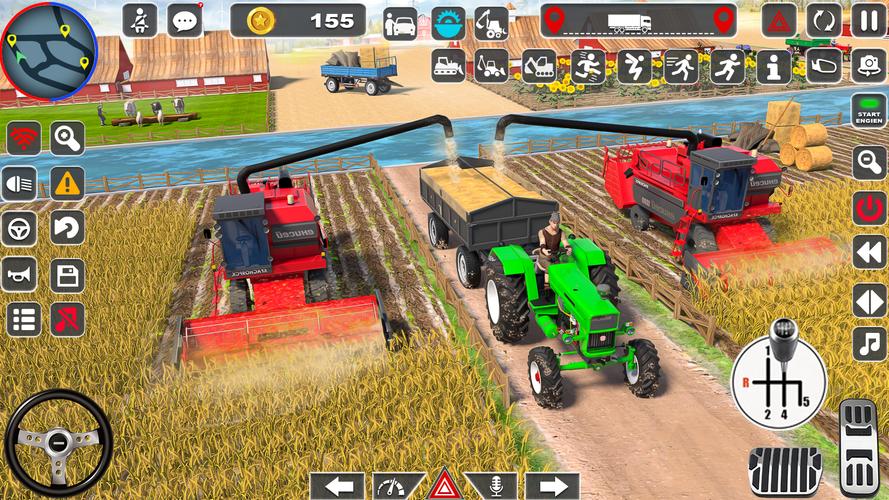 Tractor Driving Farming Games Captura de pantalla 3
