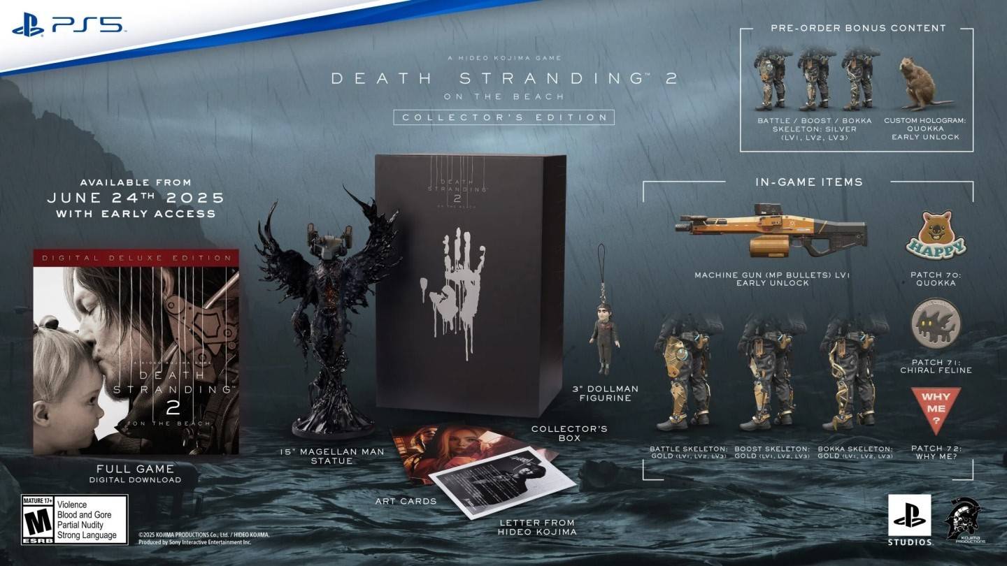 Death Stranding 2 на трейлере The Beach Collectors Edition, выпущенном Sony