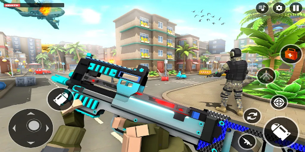 FPS War Poly Gun Shooting Game 스크린샷 0