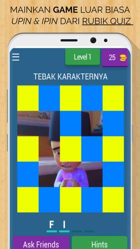 Upin & Ipin Rubik Quiz Screenshot 0