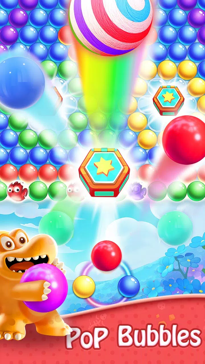 Bubble Shooter - Dino Match スクリーンショット 1