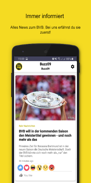 Buzz09–die schwarz-gelben News ဖန်သားပြင်ဓာတ်ပုံ 0