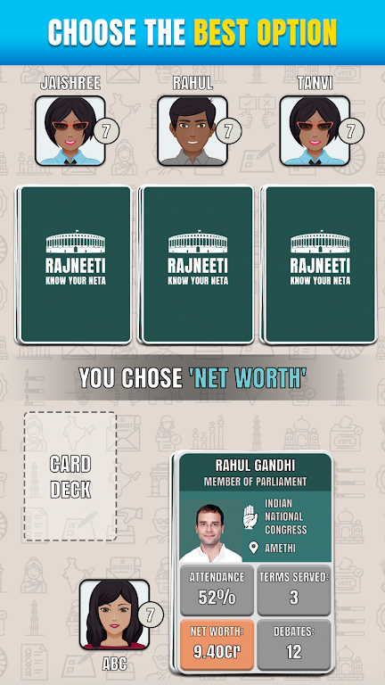 Rajneeti - Trump Card Game Screenshot 1