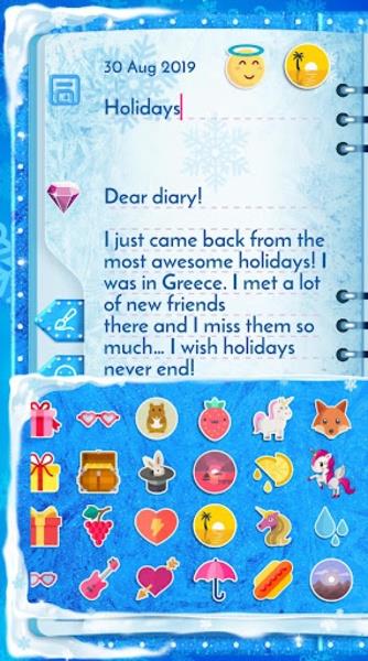 Winter Princess Diary Captura de pantalla 3