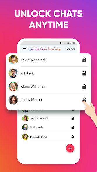 Locker for Insta Social App Mod Schermafbeelding 3