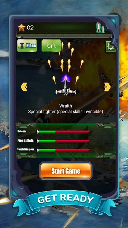 Raiden Fighter - Striker 1945 Air Attack Reloaded Mod应用截图第1张