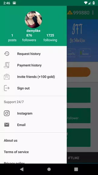 Likes & followers for Instagram ဖန်သားပြင်ဓာတ်ပုံ 3