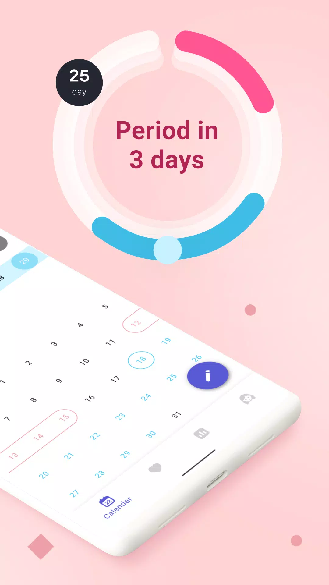 Clover－Period & Cycle Tracker ภาพหน้าจอ 1