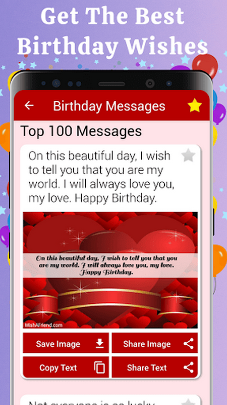 Birthday Cards & Messages Wish স্ক্রিনশট 1