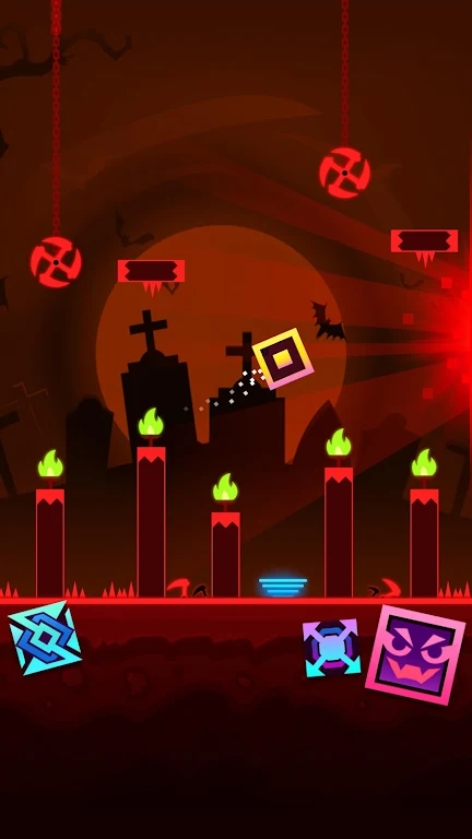 Block Dash: Geometry Jump ဖန်သားပြင်ဓာတ်ပုံ 2