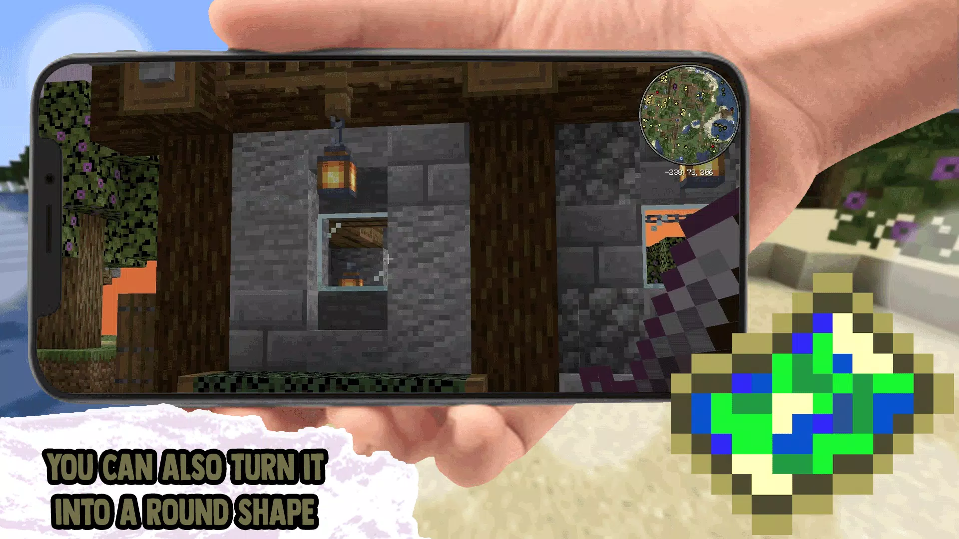 Minimap Mod Addons for MCPE ภาพหน้าจอ 1