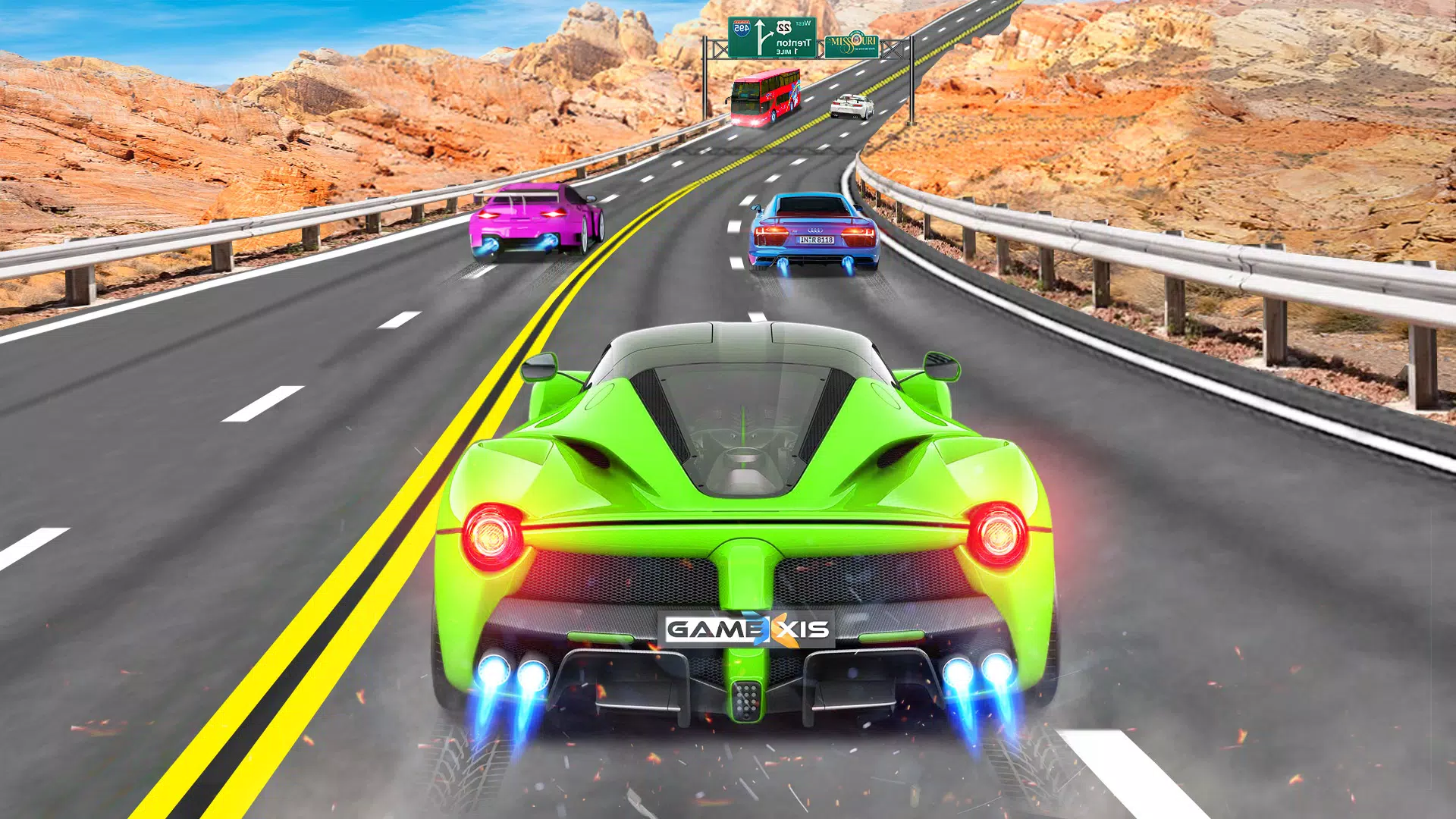 Real Highway Car Racing Game Zrzut ekranu 0