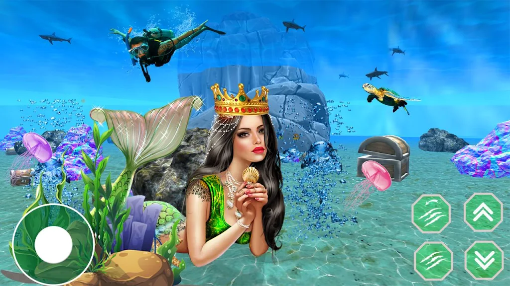 Mermaid Princess simulator 3D Tangkapan skrin 1