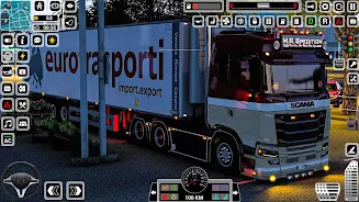 Euro Truck Driving Games 3D Tangkapan skrin 1