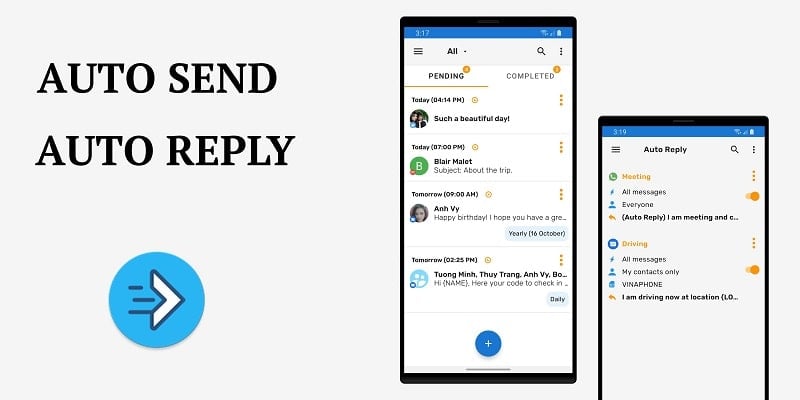 Auto Text: Automatic Message स्क्रीनशॉट 0