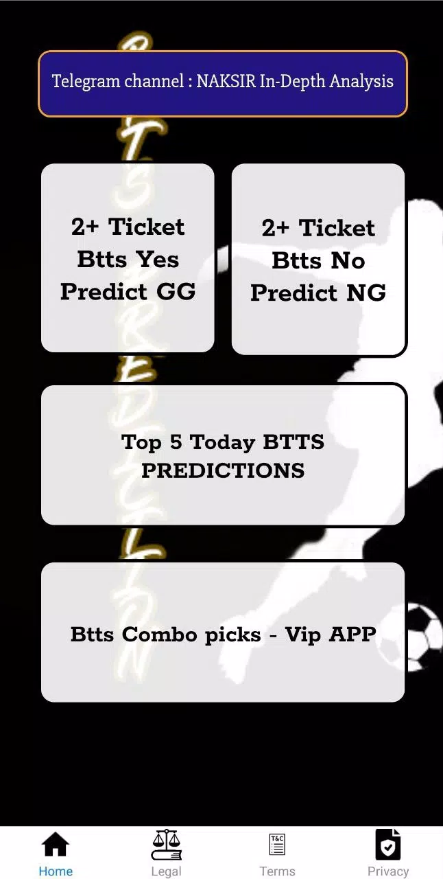 Btts predictions gg/ng 스크린샷 0