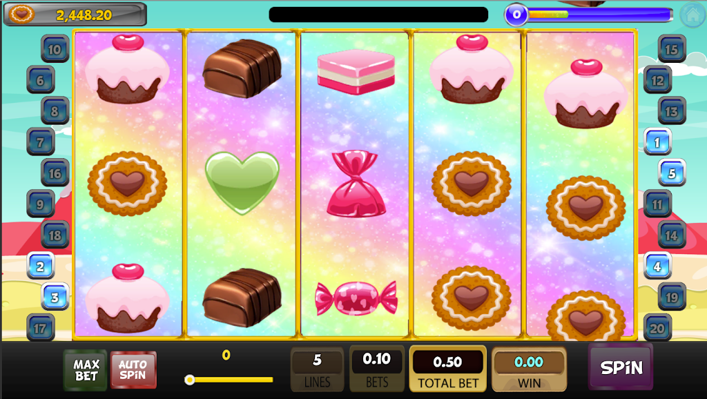 Candy Sweet Slot machine स्क्रीनशॉट 3