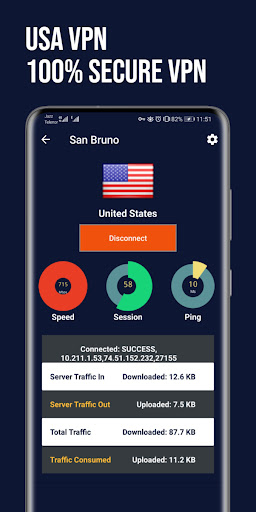 USA VPN Fast: Secure VPN Proxy Schermafbeelding 3