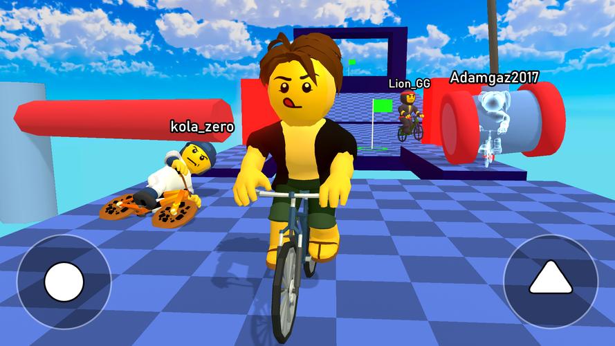 Obby bike: Parkour Adventure स्क्रीनशॉट 1