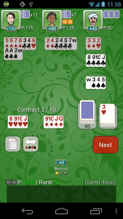 Contract / Shanghai Rummy Free Capture d'écran 0