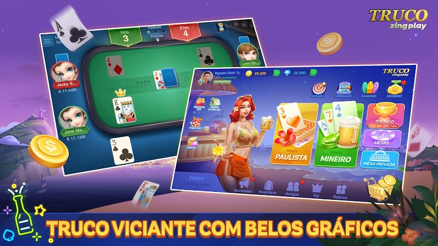 Truco ZingPlay: Jogo de cartas Ảnh chụp màn hình 2