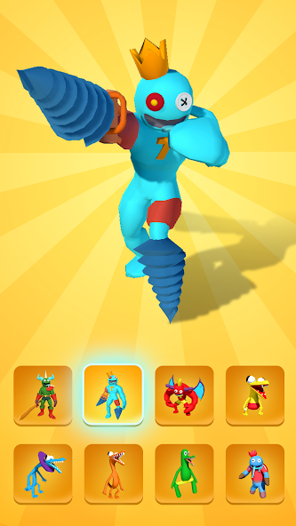 Rainbow Monster - Room Maze Mod 스크린샷 1
