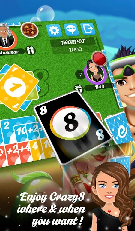 Multiplayer Crazy8 Game Screenshot 1