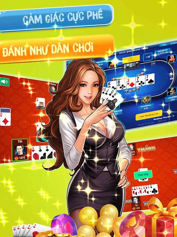 Đánh  tiến lên OFFLINE - tien len mien nam ဖန်သားပြင်ဓာတ်ပုံ 1