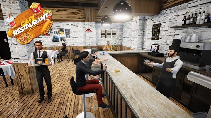 Cafe Restaurant Sim Food Games Captura de tela 2