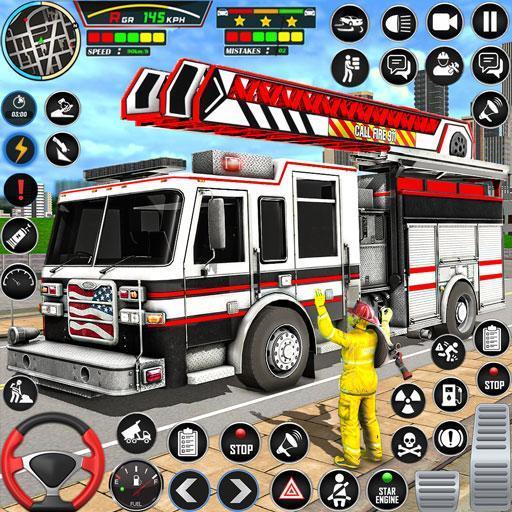 Firefighter: FireTruck Games Ekran Görüntüsü 0