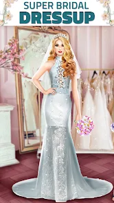 Schermata Super Wedding Dress Up Stylist Mod 2