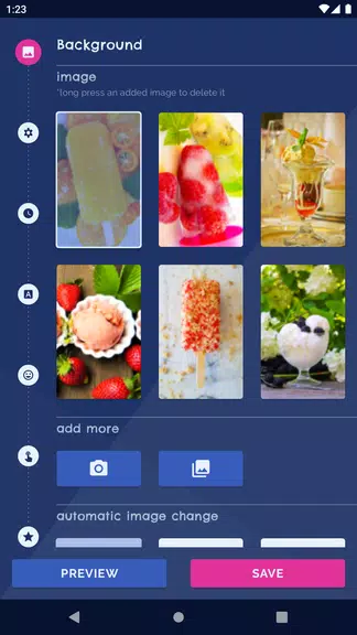 Ice Cream Live Wallpaper स्क्रीनशॉट 0