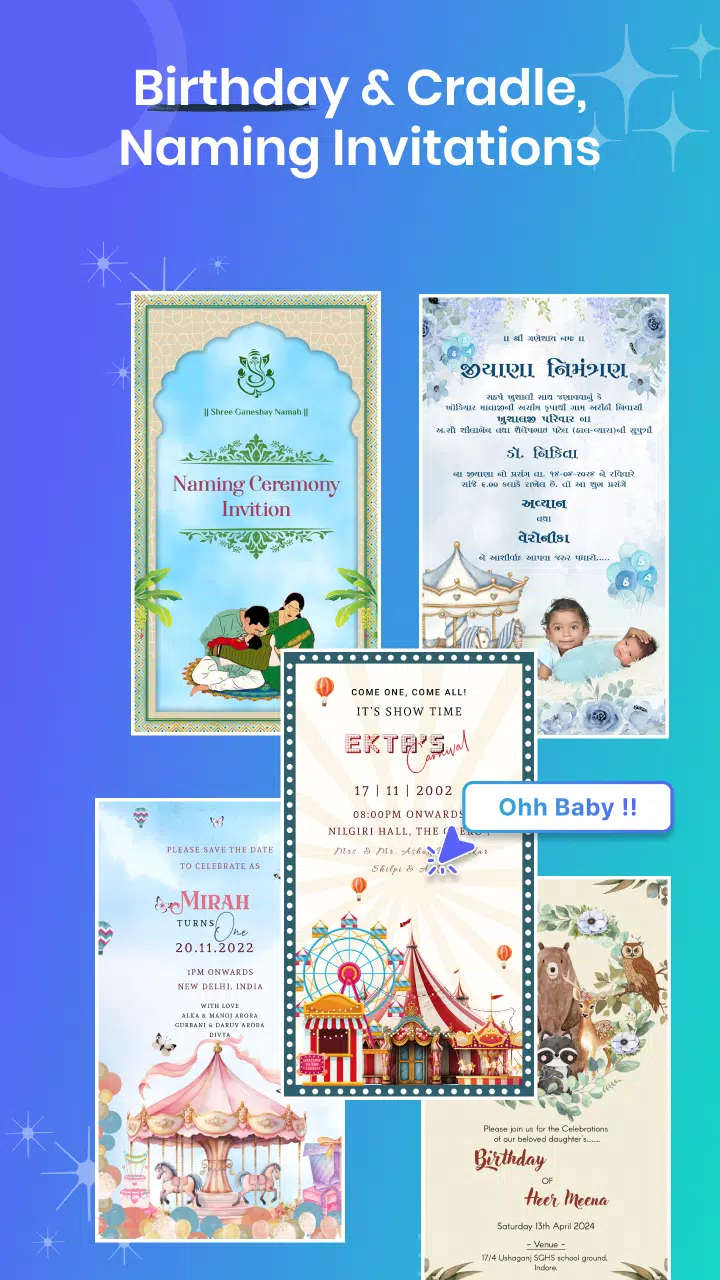 Invitation Maker - Card Design स्क्रीनशॉट 3