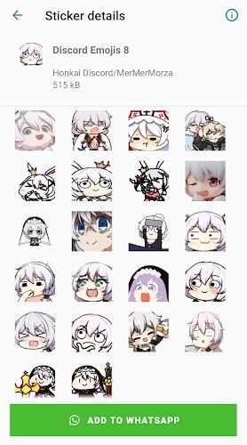 Honkai Whatsapp Stickers Скриншот 1