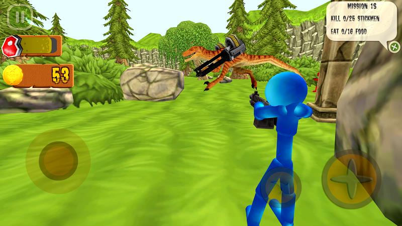 Stickman Dinosaur Hunter Ekran Görüntüsü 3