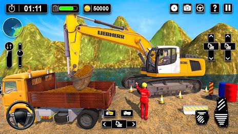 Heavy Sand Excavator 3D Sim Captura de pantalla 0