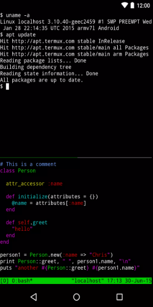 Termux スクリーンショット 0