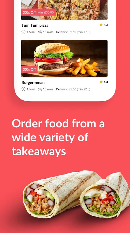 Foodhub - Online Takeaways Ekran Görüntüsü 0