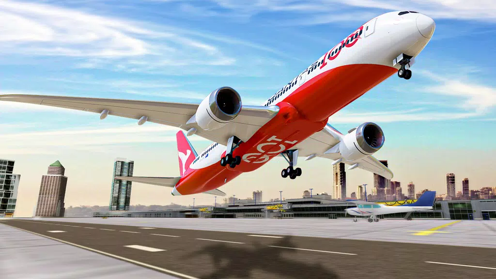 City Airplane Pilot Games Schermafbeelding 1