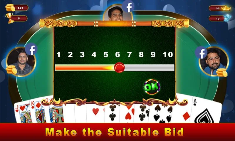 Call Break Gold Spades: Play Original Card Games Captura de pantalla 2