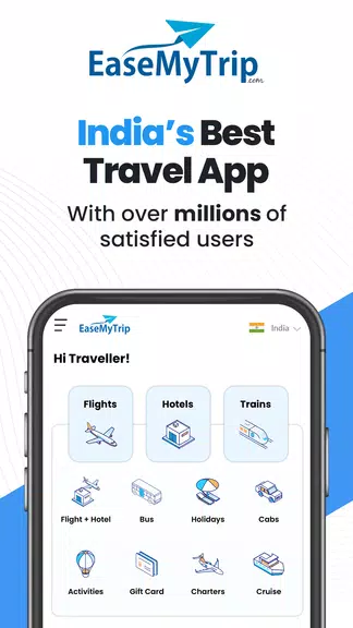 EaseMyTrip Flight, Hotel, Bus Screenshot 0