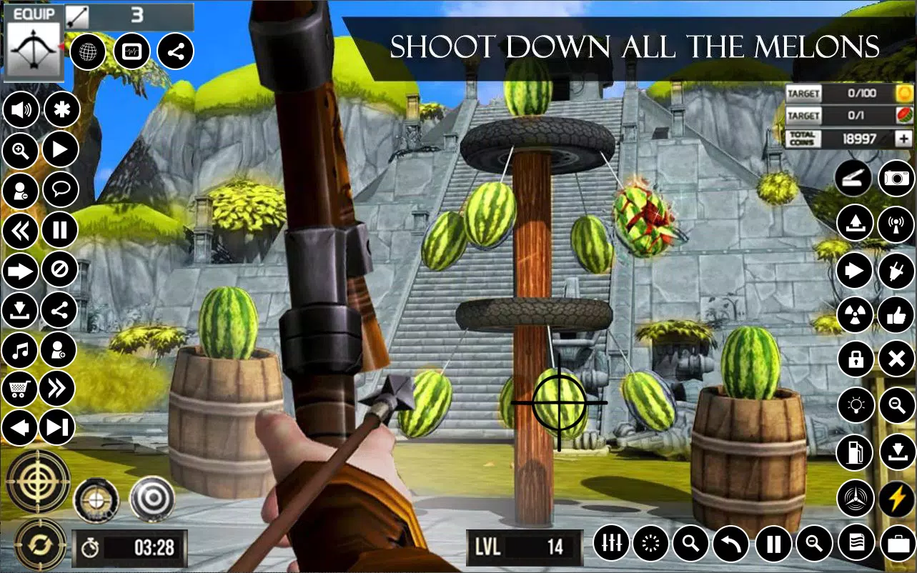 Watermelon Archery Games 3D Ảnh chụp màn hình 0