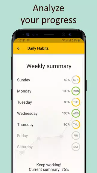 Daily activities tracker Ảnh chụp màn hình 2