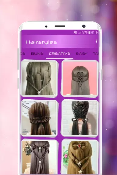 Hairstyles Step by Step Videos Ekran Görüntüsü 1