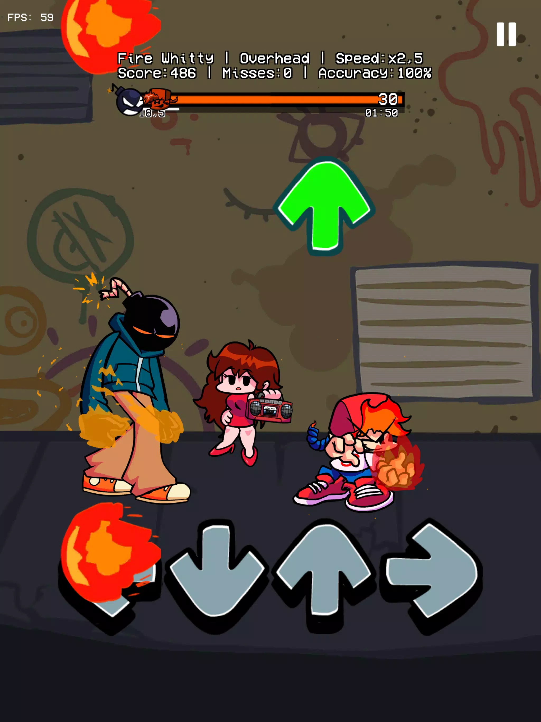 Music Battle Fire Fight Whitty スクリーンショット 2